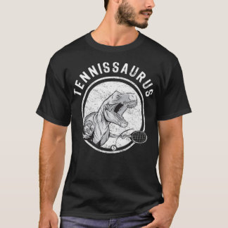 Tennis Player gibt Dinosaurier Tennissaurus Tennis T-Shirt