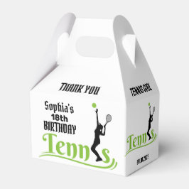 Tennis Player Girl, Birthday Girl Fevor Box Geschenkschachtel