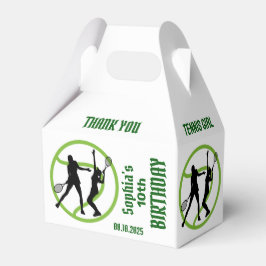 Tennis Player Girl, Birthday Girl Fevor Box Geschenkschachtel