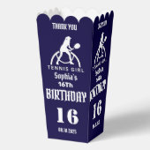 Tennis Player Girl, Birthday Girl Fevor Box Geschenkschachtel (Vorderseite)