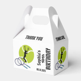 Tennis Player Girl, Birthday Girl Fevor Box Geschenkschachtel