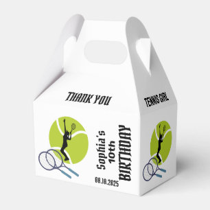 Tennis Player Girl, Birthday Girl Fevor Box Geschenkschachtel