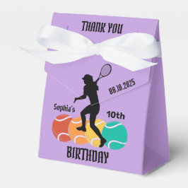 Tennis Player Girl, Birthday Girl Fevor Box Geschenkschachtel