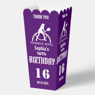 Tennis Player Girl, Birthday Girl Fevor Box Geschenkschachtel