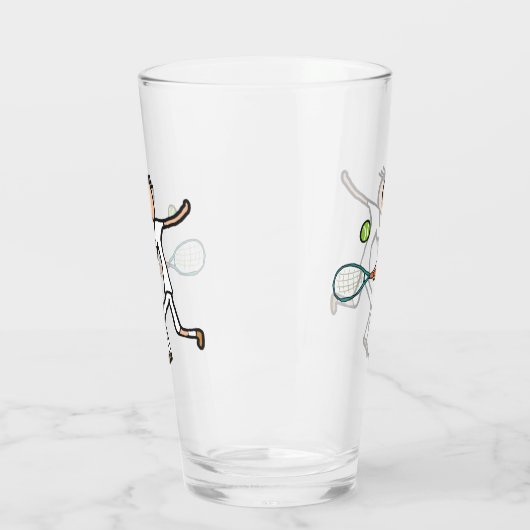Tennis Player Glas (Links)