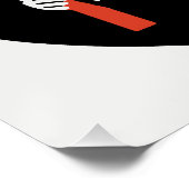 Tennis Player Glossy Poster (Ecke)