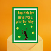 Tennis Player I Hope serviert dir einen tollen Geb Karte