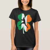 Tennis Player Lucky Kleeblatt Irland Flagge St Pat T-Shirt (Vorderseite)