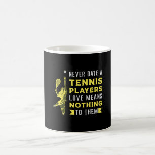 Tennis Player Match Racket Sportplatz Funny Gesche Kaffeetasse