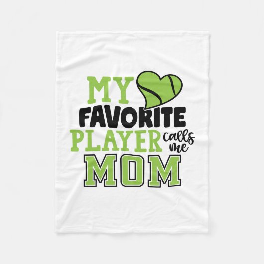 Tennis Player | My Favorite Player Calls Me Mom Fleecedecke (Vorderseite)