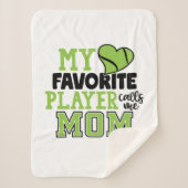 Tennis Player | My Favorite Player Calls Me Mom Sherpadecke (Vorderseite)