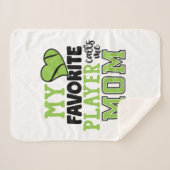 Tennis Player | My Favorite Player Calls Me Mom Sherpadecke (Vorderseite (Horizontal))