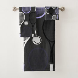 Tennis Player Name Briefe Personalisiert Sport Tea Badhandtuch Set