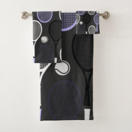 Tennis Player Name Briefe Personalisiert Sport Tea Badhandtuch Set