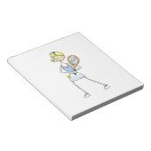 TENNIS PLAYER NOTIZBLOCK (angewinkelt)