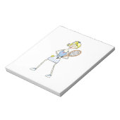TENNIS PLAYER NOTIZBLOCK (Rotiert)