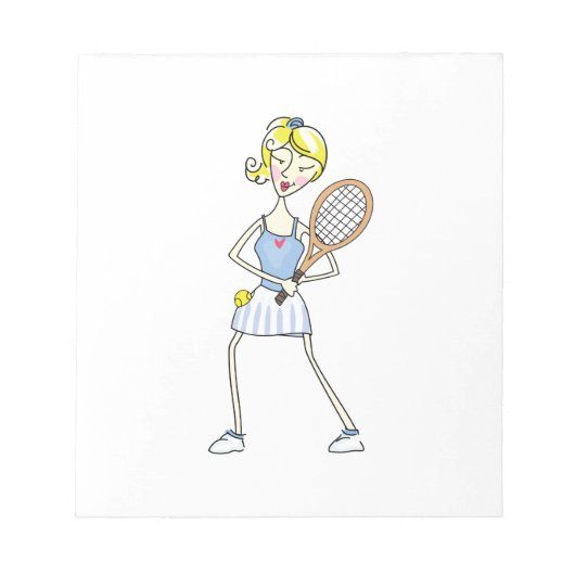 TENNIS PLAYER NOTIZBLOCK (Vorderseite)