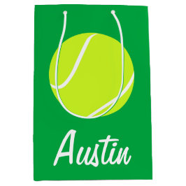 Tennis Player oder Coach Custom Text Team Party Mittlere Geschenktüte