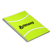 Tennis-Player oder Teamname benutzerdefiniertes Te Notizblock (Rechte Seite)