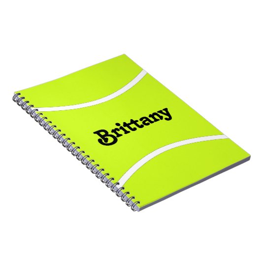 Tennis-Player oder Teamname benutzerdefiniertes Te Notizblock (Rechte Seite)