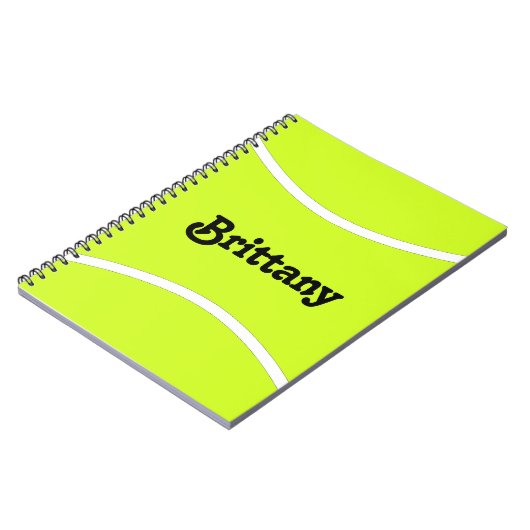 Tennis-Player oder Teamname benutzerdefiniertes Te Notizblock (Linke Seite)