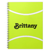 Tennis-Player oder Teamname benutzerdefiniertes Te Notizblock (Vorderseite)