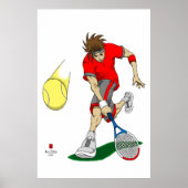 Tennis Player Poster (Vorne)