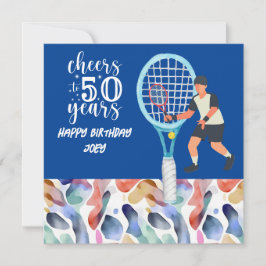 Tennis Player spielt 50. Geburtstag Tennis
