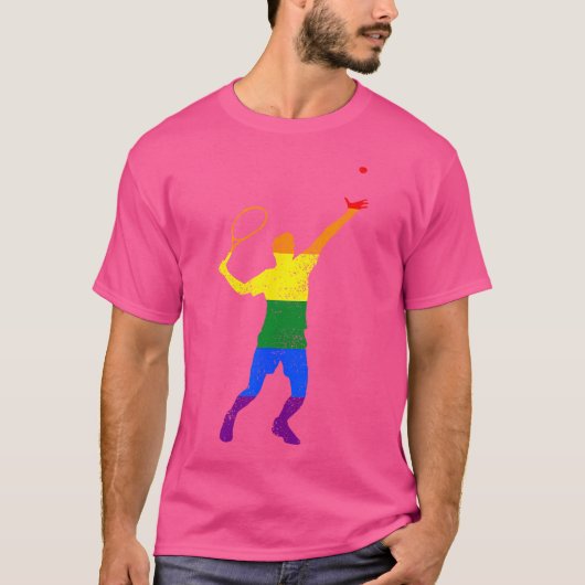 Tennis Player Supporter Fans T-Shirt (Vorderseite)