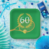 Tennis Player Thema Geburtstag Pappteller (Party)