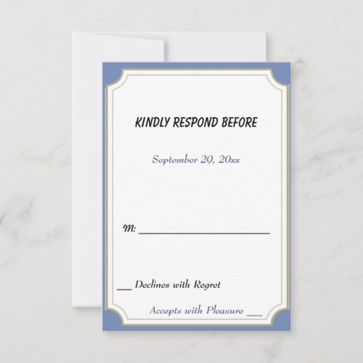 TENNIS PLAYER UAWG RSVP KARTE (Vorderseite)