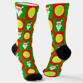 Tennis Player Weihnachten Weihnachtsfeiertag Socken