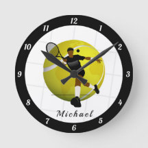 Tennis Player's Silhouette Illustration Sport Name