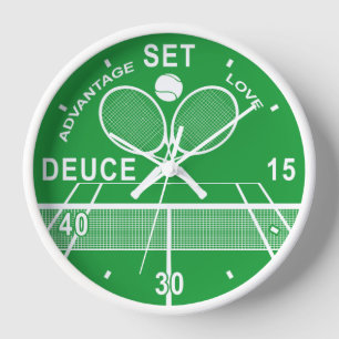 Tennis Players, Tennis Clock. Uhr