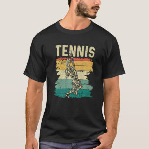 Tennis Players Vintag Court Sportarten T-Shirt