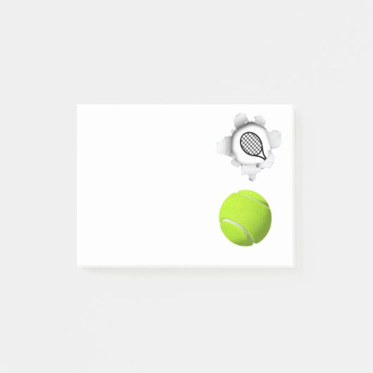 Tennis Post-it Klebezettel (Vorderseite)