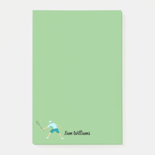 Tennis Post-it Klebezettel (Vorderseite)