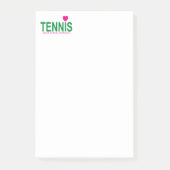 Tennis Post-it Klebezettel (Vorderseite)