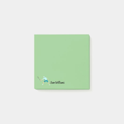 Tennis Post-it Klebezettel (Vorderseite)