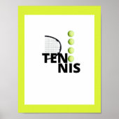 TENNIS POSTER (Vorne)