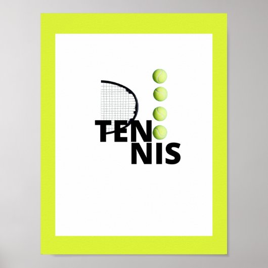 TENNIS POSTER (Vorne)