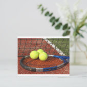 Tennis Postkarte (Stehend Vorderseite)