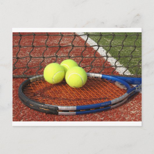 Tennis Postkarte (Vorderseite)