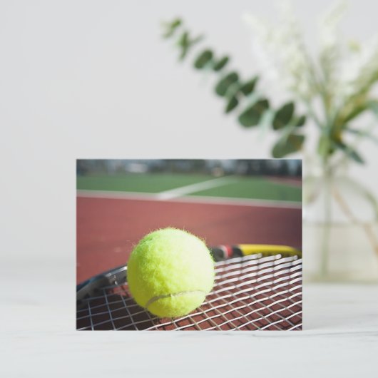 Tennis Postkarte (Stehend Vorderseite)