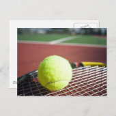 Tennis Postkarte (Vorne/Hinten)