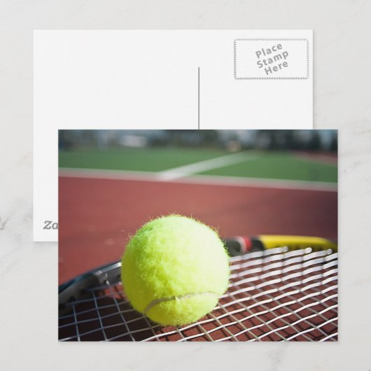 Tennis Postkarte (Vorne/Hinten)