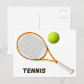 Tennis Postkarte (Vorne/Hinten)