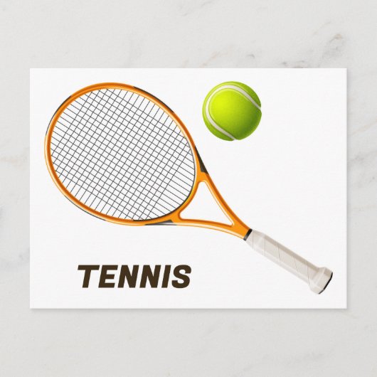 Tennis Postkarte (Vorderseite)