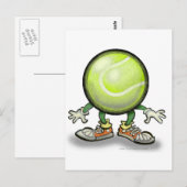 Tennis Postkarte (Vorne/Hinten)