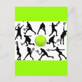 Tennis Postkarte (Vorderseite)